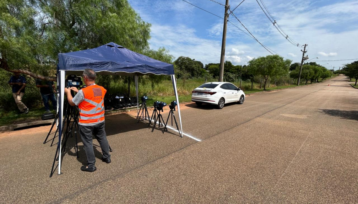 Em Araçoiaba da Serra, Ipem-SP verifica radares estáticos da Polícia Rodoviária do Estado de São Paulo
